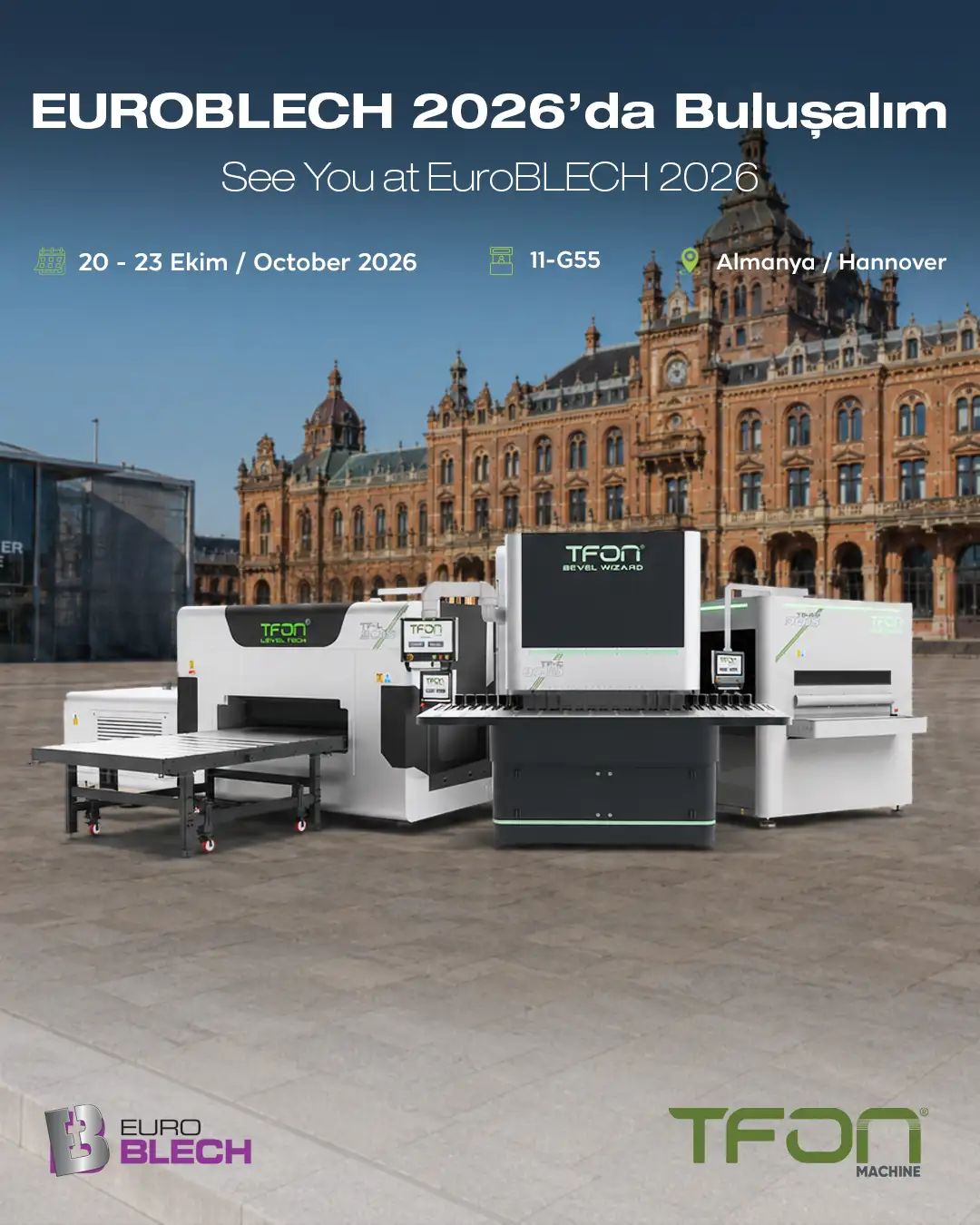 Treffen wir uns auf der EuroBLECH 2026. — 20–23 Oct, Messedaten
