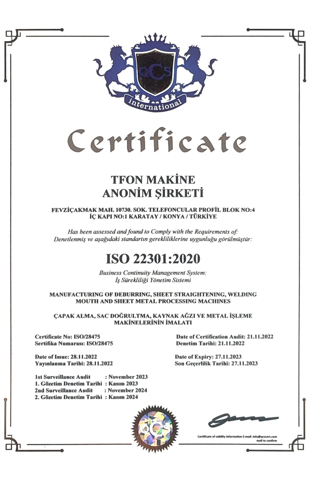 ISO 22301 : 2020