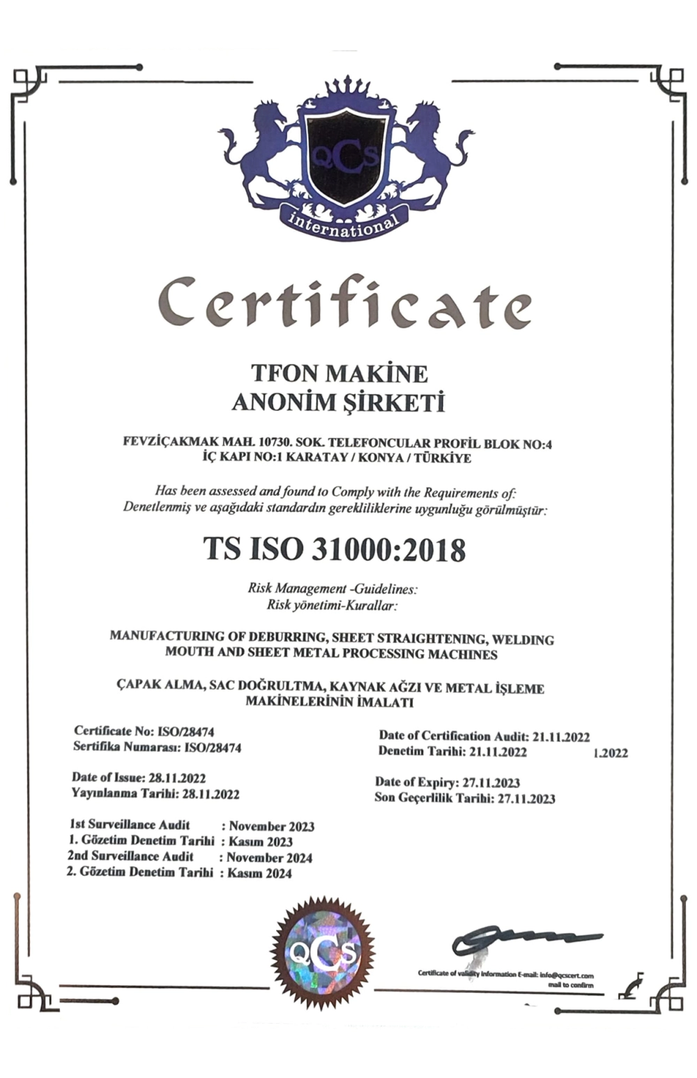 ISO 31000 : 2018